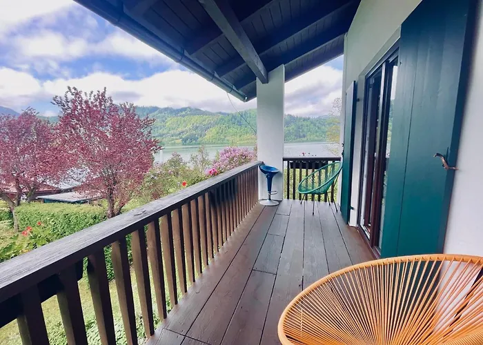 Ferienwohnung Strandbad - Alpen Popart Am See